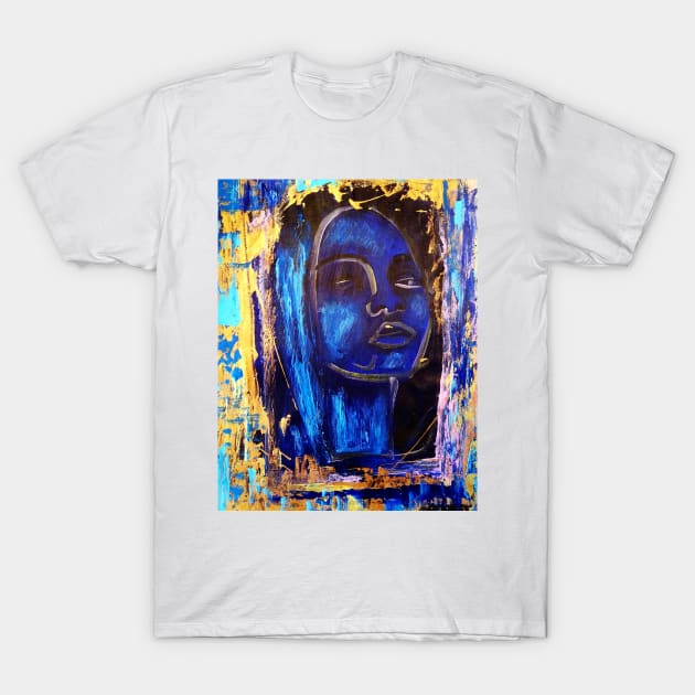 The blue madonna T-Shirt by amoxes